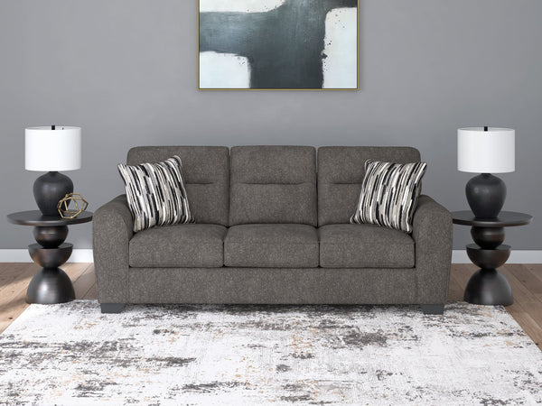 Olten Graphite Chenille Sofa main front view