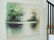 Garlenridge Green Tan White Wall Art front view