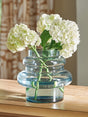 Vallmen Blue Vase in blown glass from front view