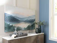 Vernmont Multi Wall Art front view showing misty mountain landscape
