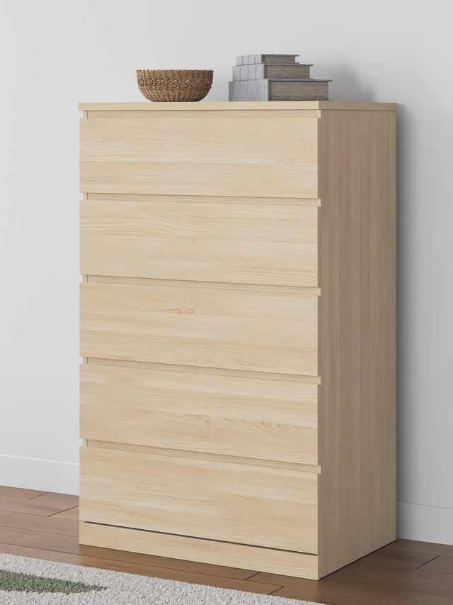 Onita Natural Chest of Drawers front angle view