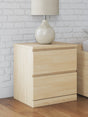 Onita Natural Finish Nightstand front angle