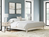 Socalle Light Natural King Platform Bed front view