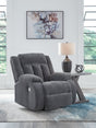 Observation Steel Velvet Power Recliner main view