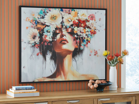 Shadwick Multi Floral Wall Art front view