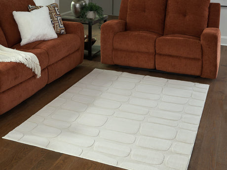 Malvinsboro Sandstone Washable 5' x 7' Area Rug front view