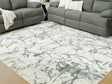 Tobinbury Gray 8x10 Washable Area Rug top view