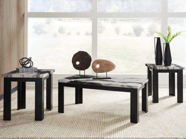 Jazmore Dark Brown coffee table front angle
