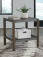 Kallenny Brown and Gray End Table front angle view