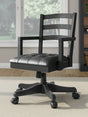 Wildenauer Black Home Office Desk Chair angled view
