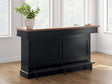 Wildenauer 78 inch bar in brown and black finish front angle