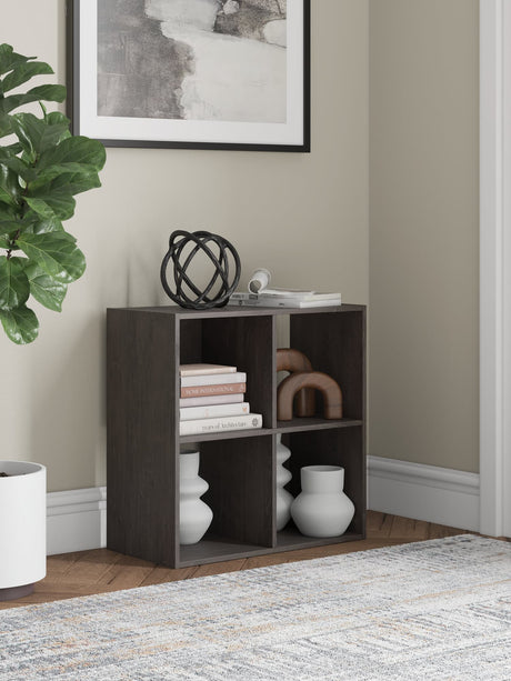 Piperton Charcoal Four Cube Organizer front view