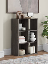 Piperton Charcoal Six-Cube Organizer front view