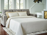 Larimer Iron Chenille Queen Sofa Sleeper straight on view