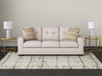 Larimer Stone Chenille Queen Sofa Sleeper front angle