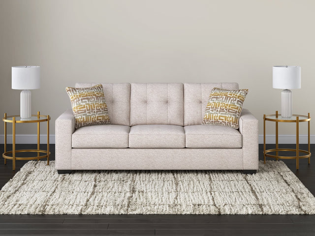 Larimer Stone Chenille Queen Sofa Sleeper front angle