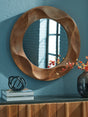Aajon Brown Accent Mirror Front View