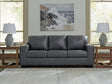 Bolsena Admiral Leather Sofa front angled view