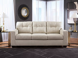 Santorine Bone Leather Sofa main view