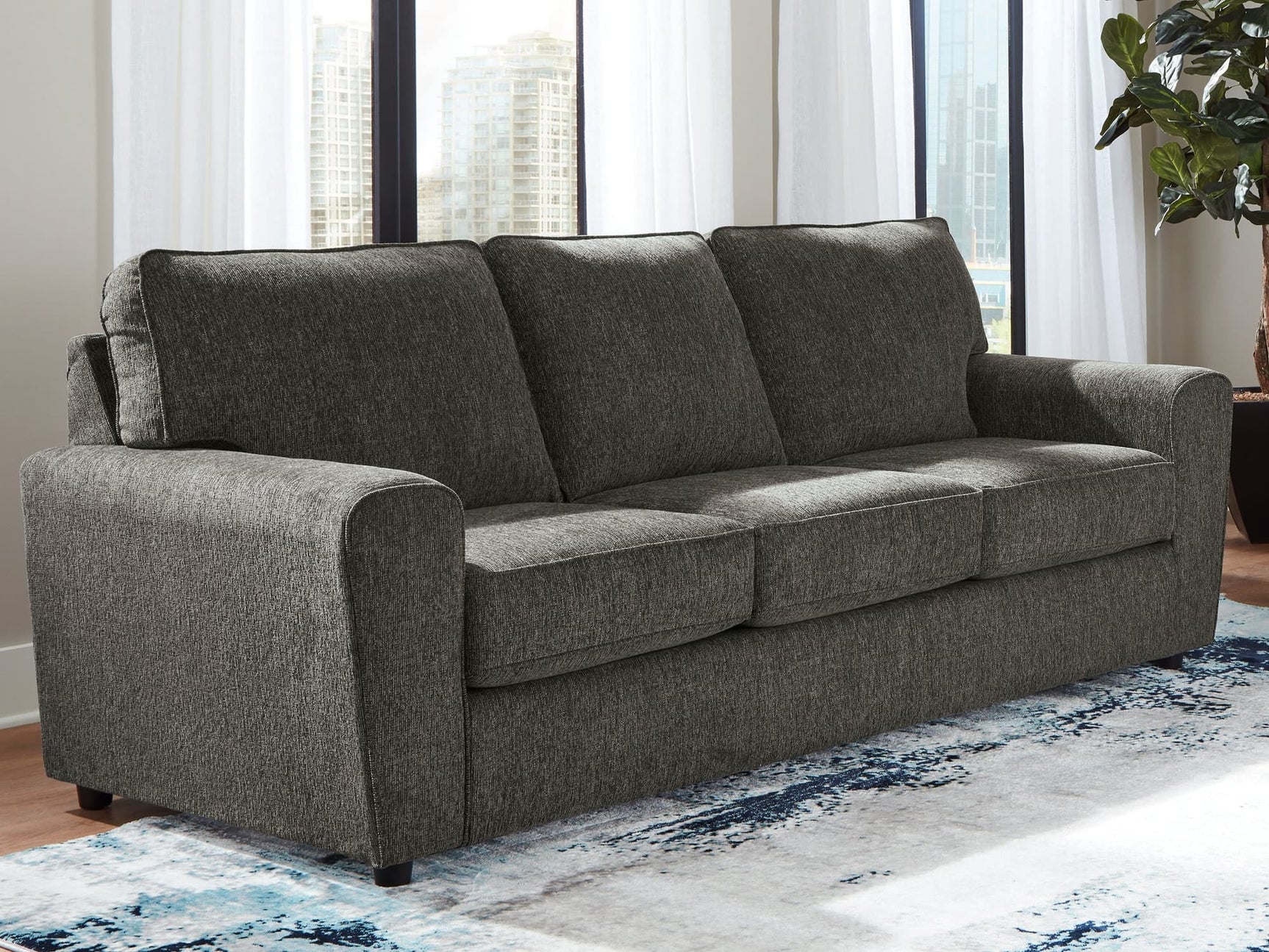 Front view of Twin Harbor Granite Sofa by Ashley