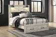 Cambeck Whitewash Queen Panel Storage Bed front view