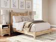 Aleaport Warm Brown Full Panel Bed front view