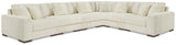 Lindyn Ivory 6-Piece Sectional Sofa main view