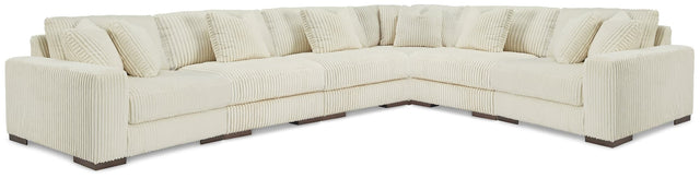 Lindyn Ivory 6-Piece Sectional Sofa main view