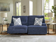 Acklen Place Navy 2-Piece Power Reclining Sectional sofa front view