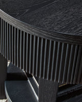 Marstream black coffee table front view