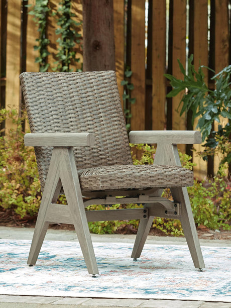 Cliff Beige Trails Outdoor Dining Table and 4 Chairs, front view