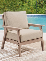 Grover Driftwood Beach outdoor lounge chair front view