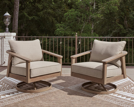 Harmony Outdoor Sofa - front view in natural gray