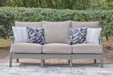 Cove gray outdoor sofa front view