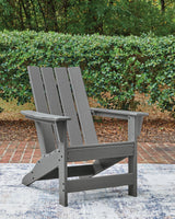 Cove Gray Beach 2 Adirondack Chairs set, front angle