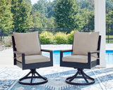 East Navy Blue/Driftwood Beach Outdoor Dining Table and 4 Chairs front view