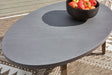 Harmony Headlands outdoor sofa and loveseat with coffee table in natural gray - front view