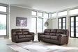 WillowBend Umber Sofa and Loveseat main view
