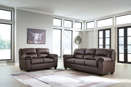 WillowBend Umber Sofa and Loveseat main view