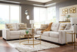 Larimer Stone Sofa and Loveseat front angle view