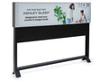 StoreDisplay black queen metal bed frame front view