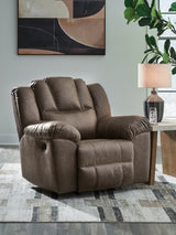 Lowilla Driftwood Faux Leather Recliner main front view