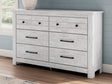 Makidern Whitewash Dresser front view