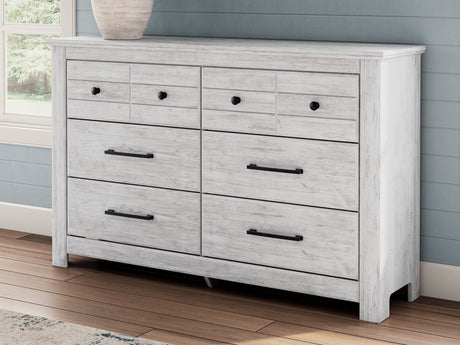 Makidern Whitewash Dresser front view