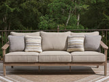 Harmony Headlands Outdoor Sofa natural gray front view