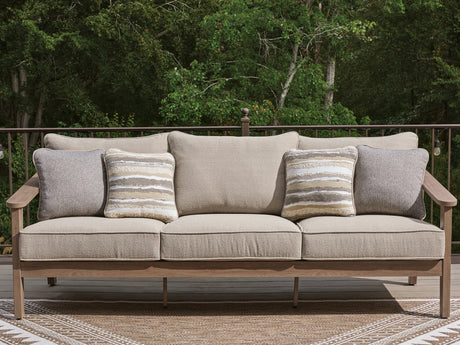 Harmony Headlands Outdoor Sofa natural gray front view