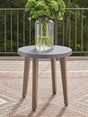 Harmony Headlands Natural/Gray Outdoor End Table angled view