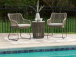 Majors Beach Beige Outdoor Table and 2 Chairs set front view