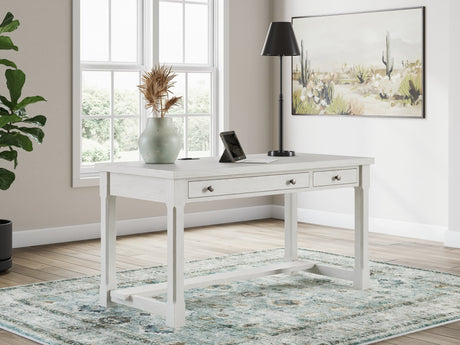 Robbinsdale Antique White Home Office Desk front view