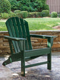 Sundown Shores Green Adirondack chair front angle